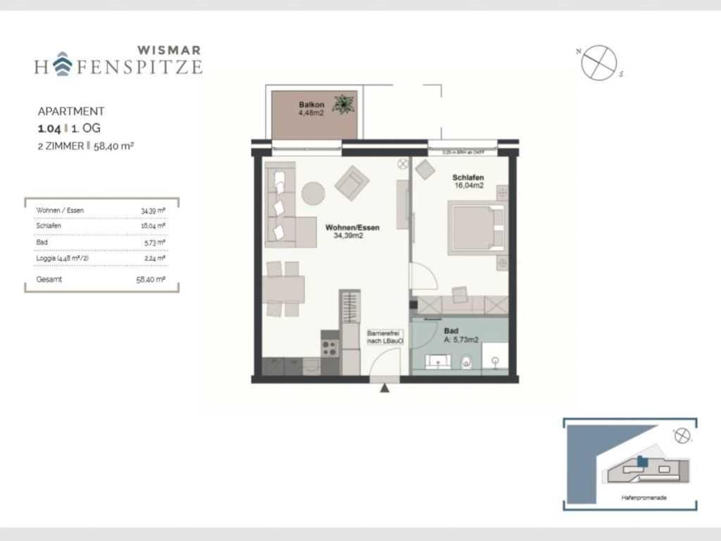 Hafenspitze App. 04 Apartment Wißmar